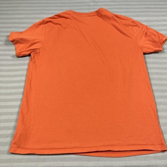 RicherPoorer Shirt Mens Large Orange Pima Cotton Crew Neck Pocket Tee Peru - Picture 4 of 6